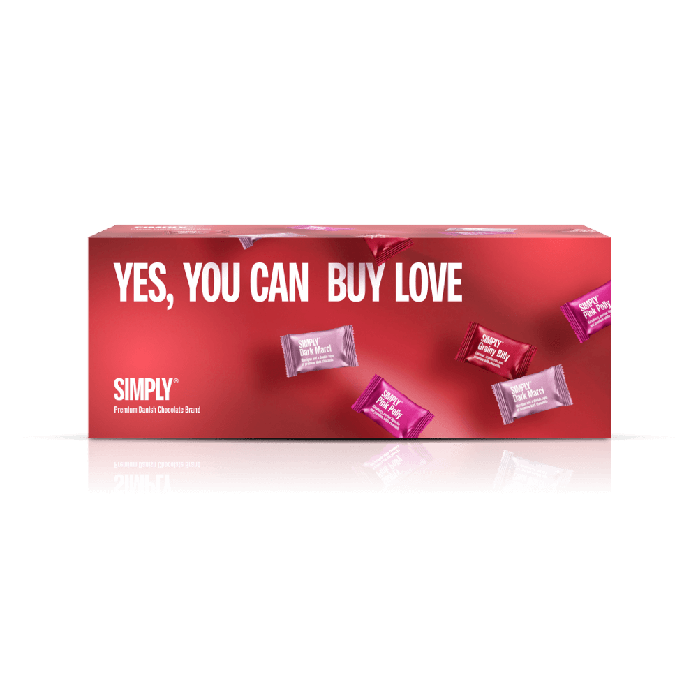 Schokoladen-Geschenkbox, 27 stk – Yes, You Can Buy Love