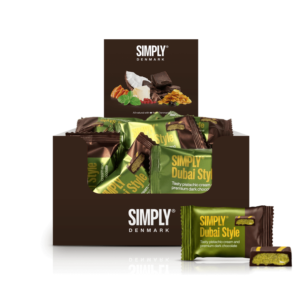 75 X Bissen, Pistazien-Schokolade Dunkel (10g)