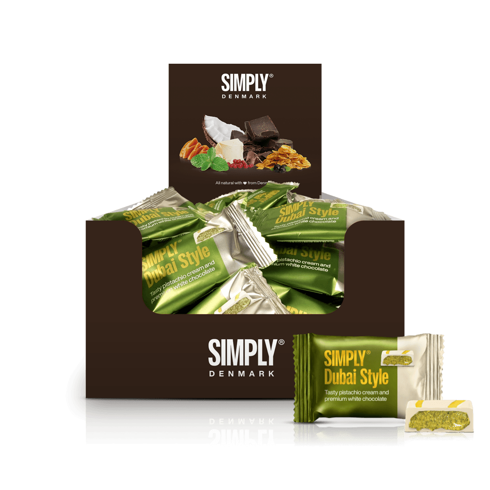 75 X Bissen, Pistazien-Schokolade Weiß (10g)