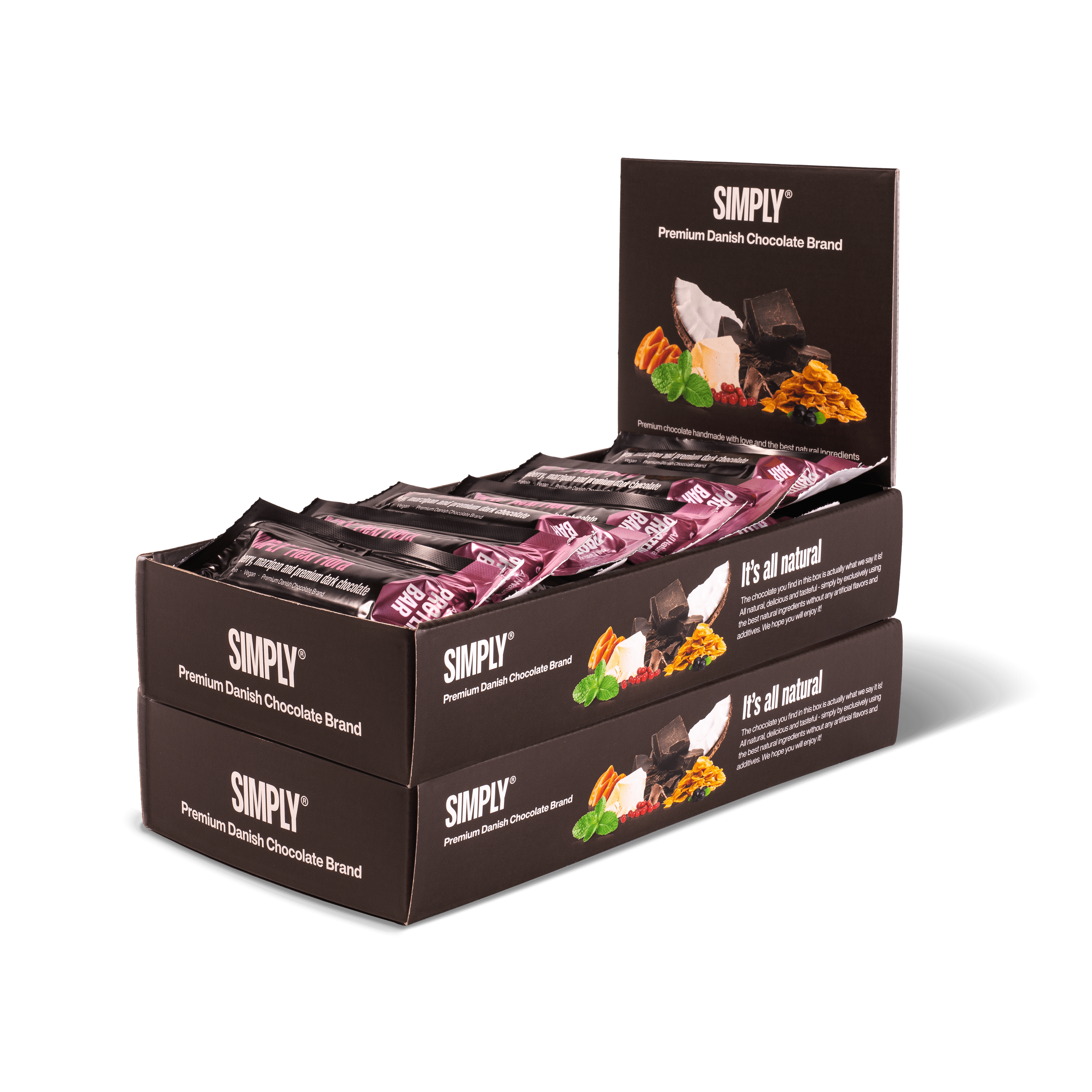 Schoko-Proteinriegel Box 30 Stück - Simply® Flexi Flora