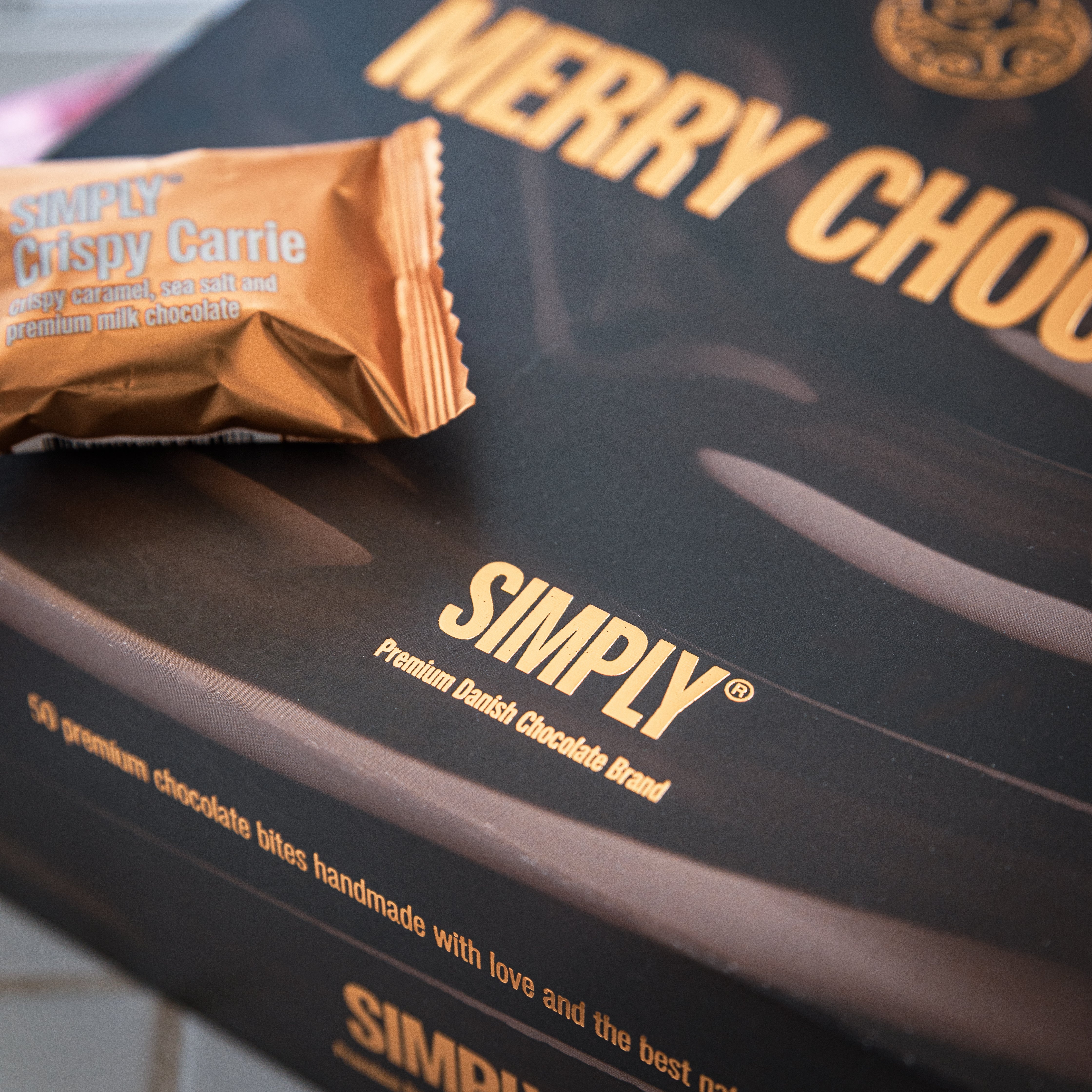 Schokoladen-Geschenkbox 50 Stk – Merry Chocolate