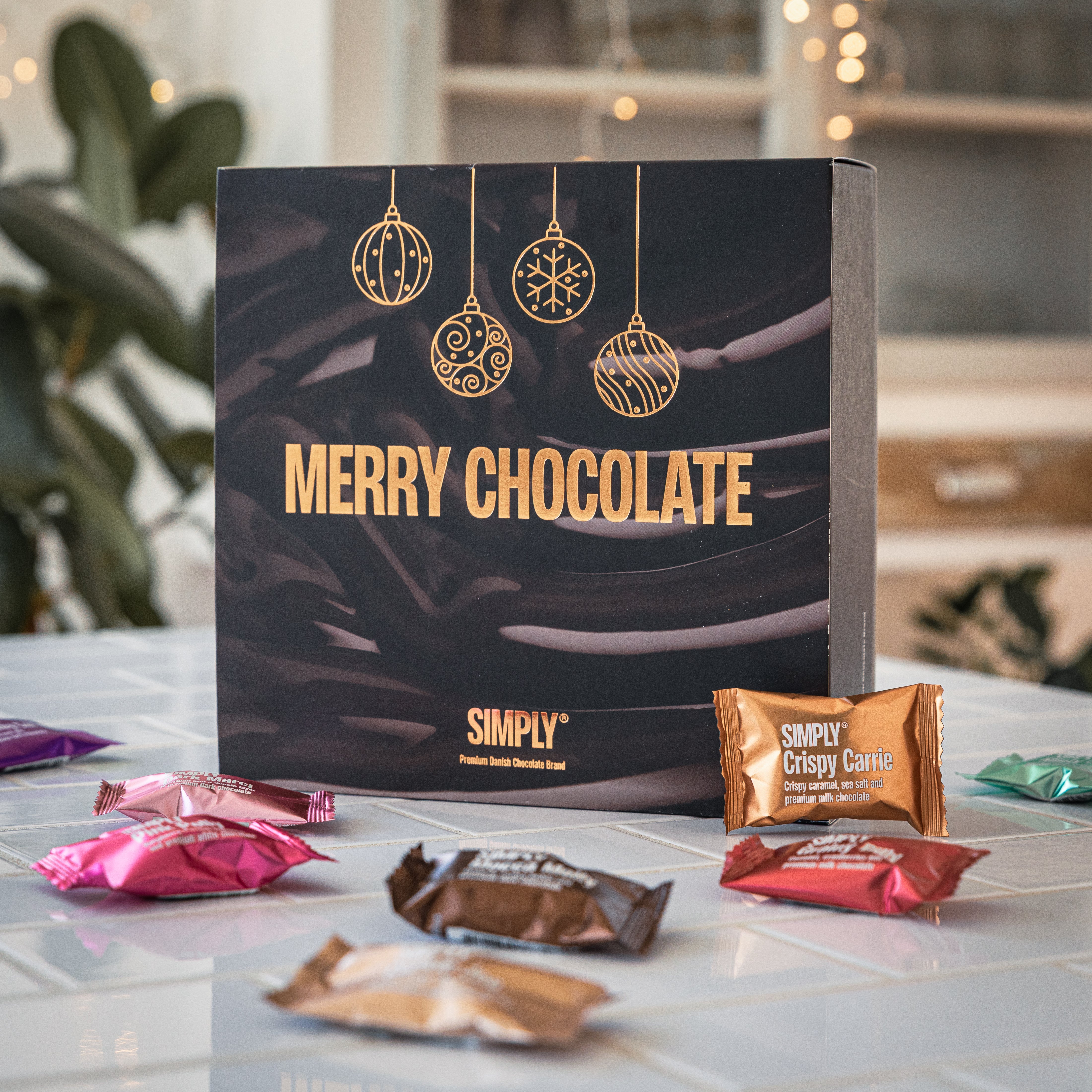 Schokoladen-Geschenkbox 50 Stk – Merry Chocolate