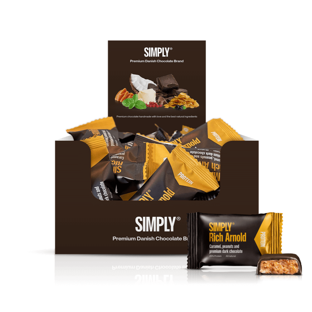 Schokoladen-Protein Bites Box 75 stk - Simply® Rich Arnold
