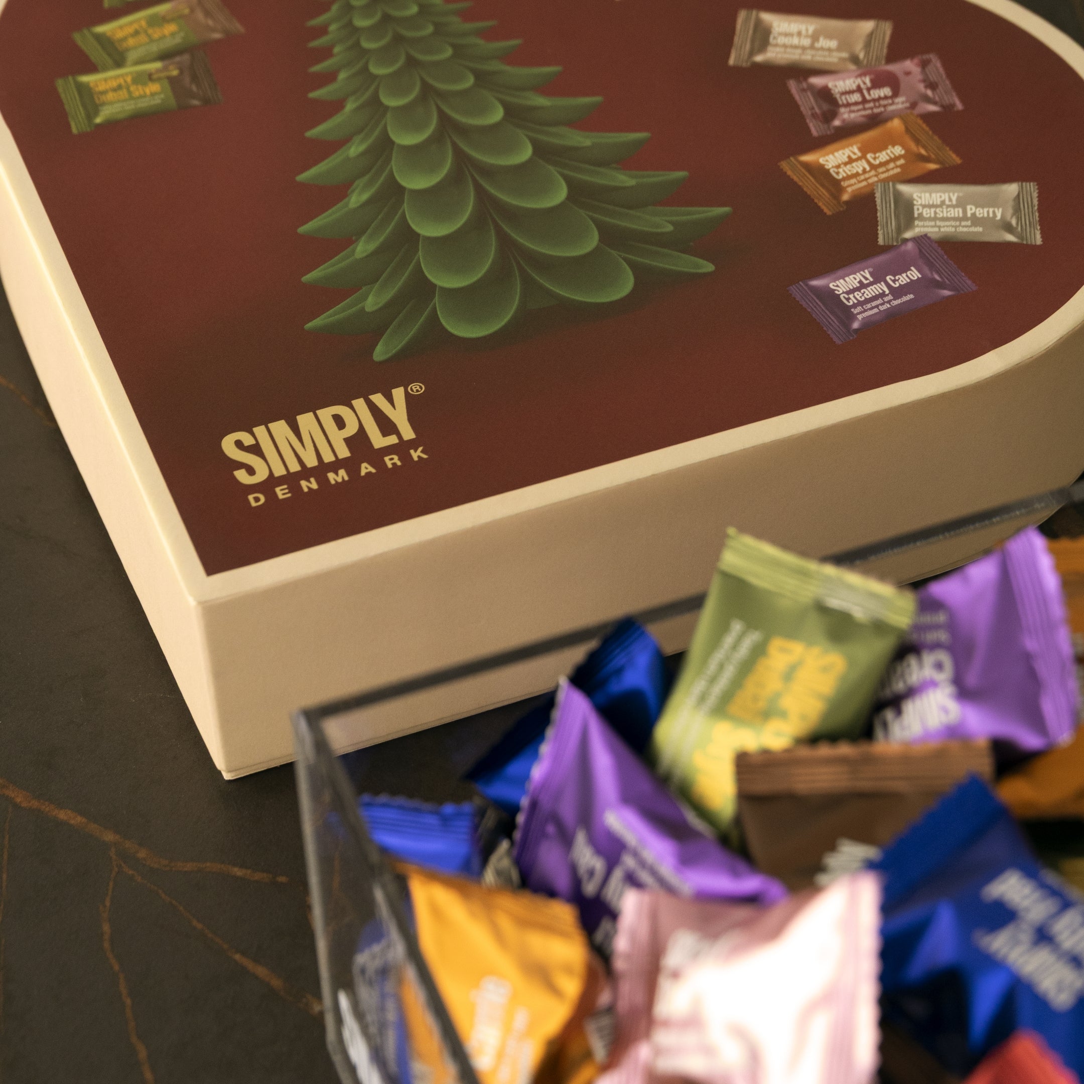 Geschenkbox, Herz L - Weihnachten (400g)