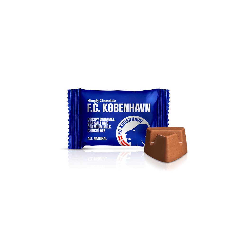 F.C. København - 75 Bites | Knasende karamel, havsalt og premium mælkechokolade - Box of Bites - Simply®