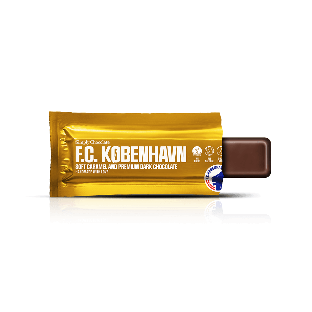 FCK guldbar | Blød karamel og mørk chokolade - Chocolate Bars - Simply®