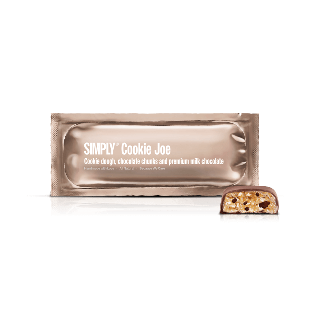 Simply® Cookie Joe | Cookie dough, chokolade chunks og premium mælkechokolade - Chocolate Bars - Simply®
