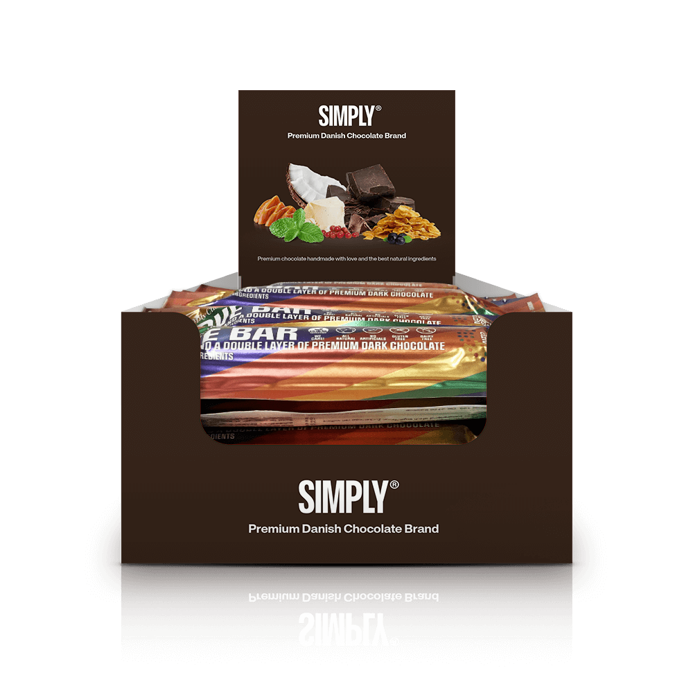Simply® Love Bar | Marcipan og et tykt lag premium mørk chokolade - Chocolate Bars - Simply®