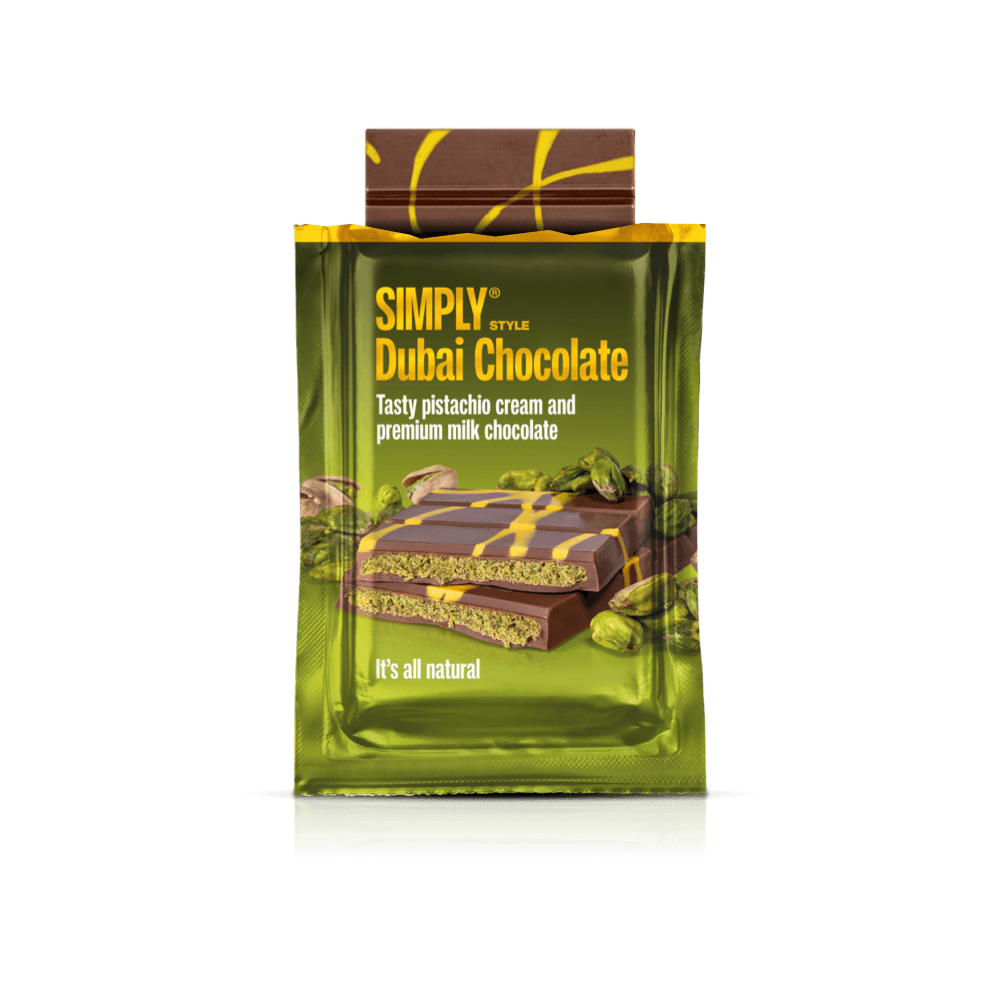 Dubai Chokolade | Pistaciecreme, knas og premium mælkechokolade - Simply® - Dubai Chocolate