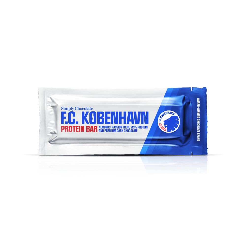 F.C. København Proteinbar | Mandler, passionsfrugt og mørk chokolade - Protein Bars - Simply®