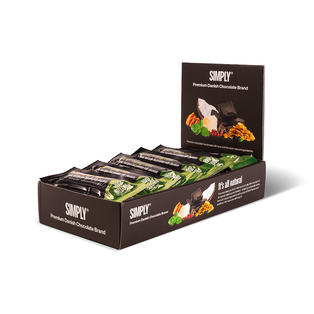 Simply® Flying Felix Proteinbar | Kardemomme, marcipan og premium mælkechokolade - Protein bars - Simply®