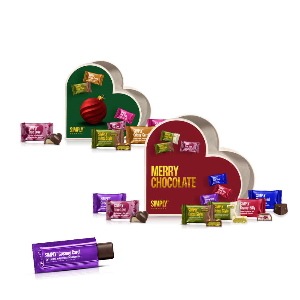 Big Heart, Little Heart: to julehjerter med chokolade