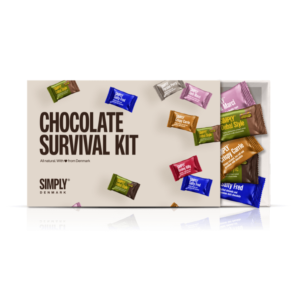 Geschenkbox, L - Schokoladen-Überlebensset (360g)