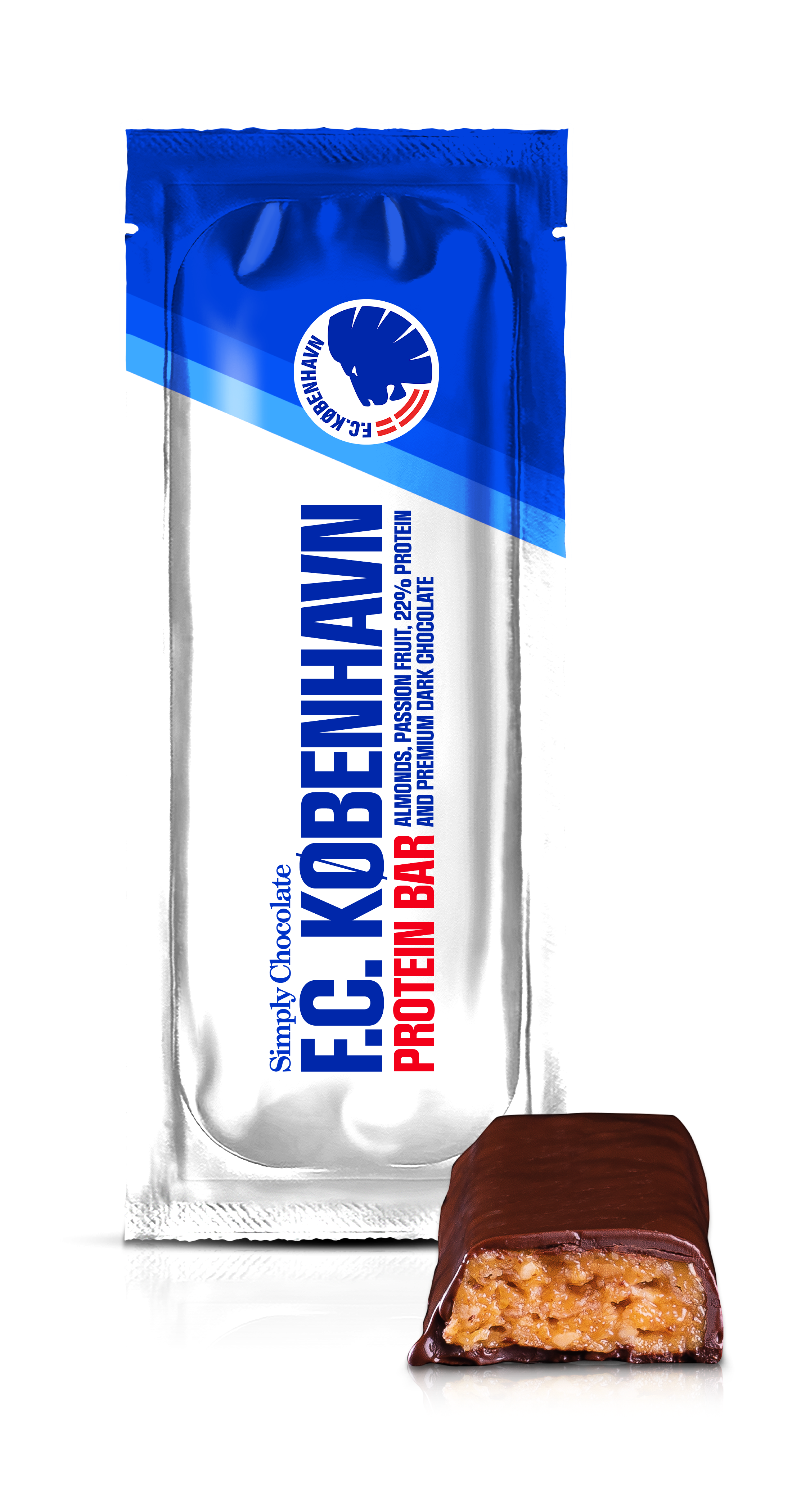 Chokolade Proteinbar kasse 15 stk - F.C.KØBENHAVN