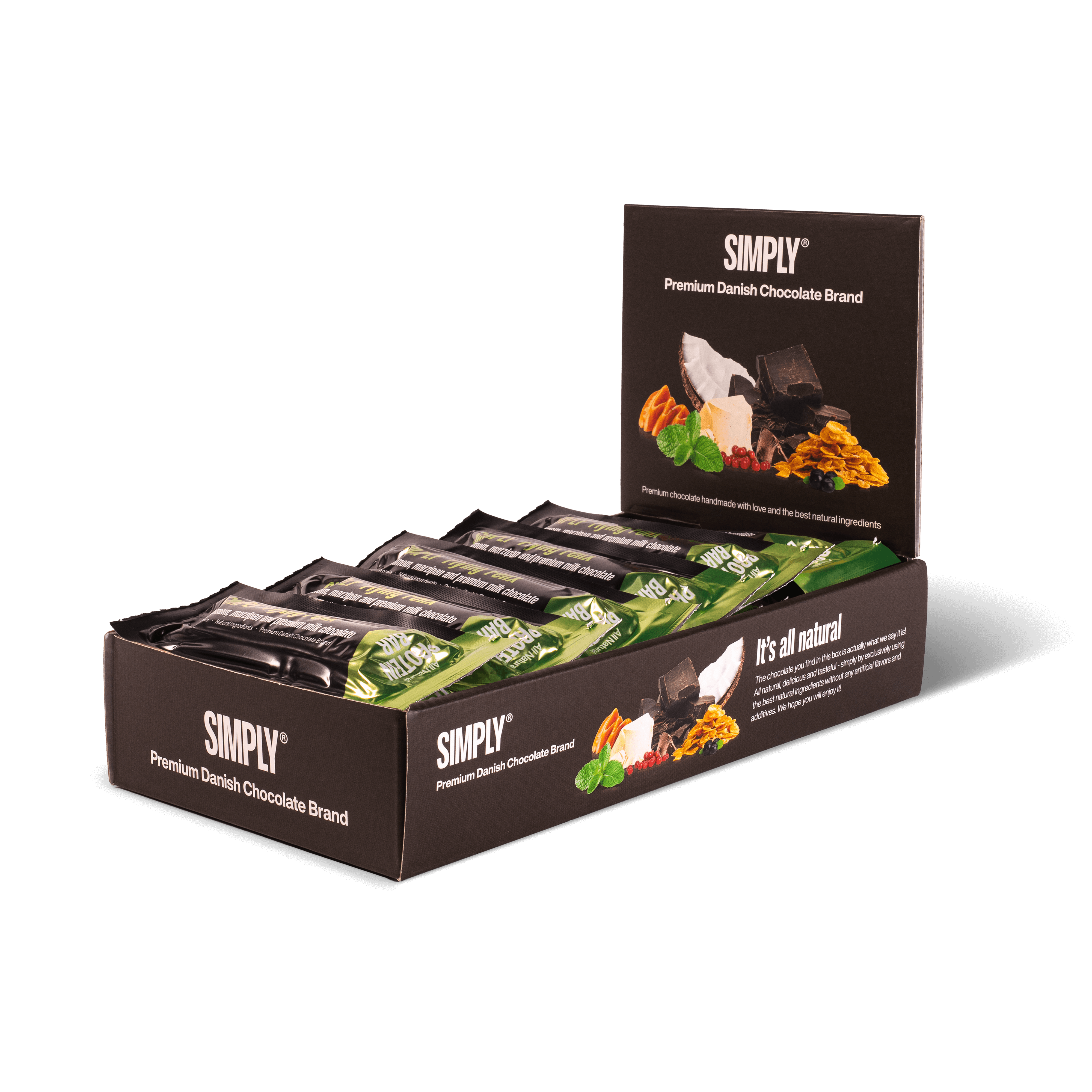 Schoko-Proteinriegel Box 15 Stück - Simply® Flying Felix 