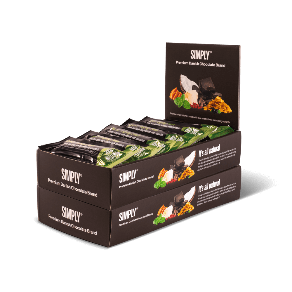 Schoko-Proteinriegel Box 30 Stück – Simply® Flying Felix