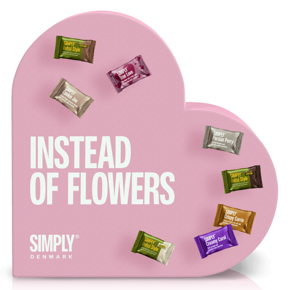 Geschenkbox, Herz L - Statt Blumen (400g)