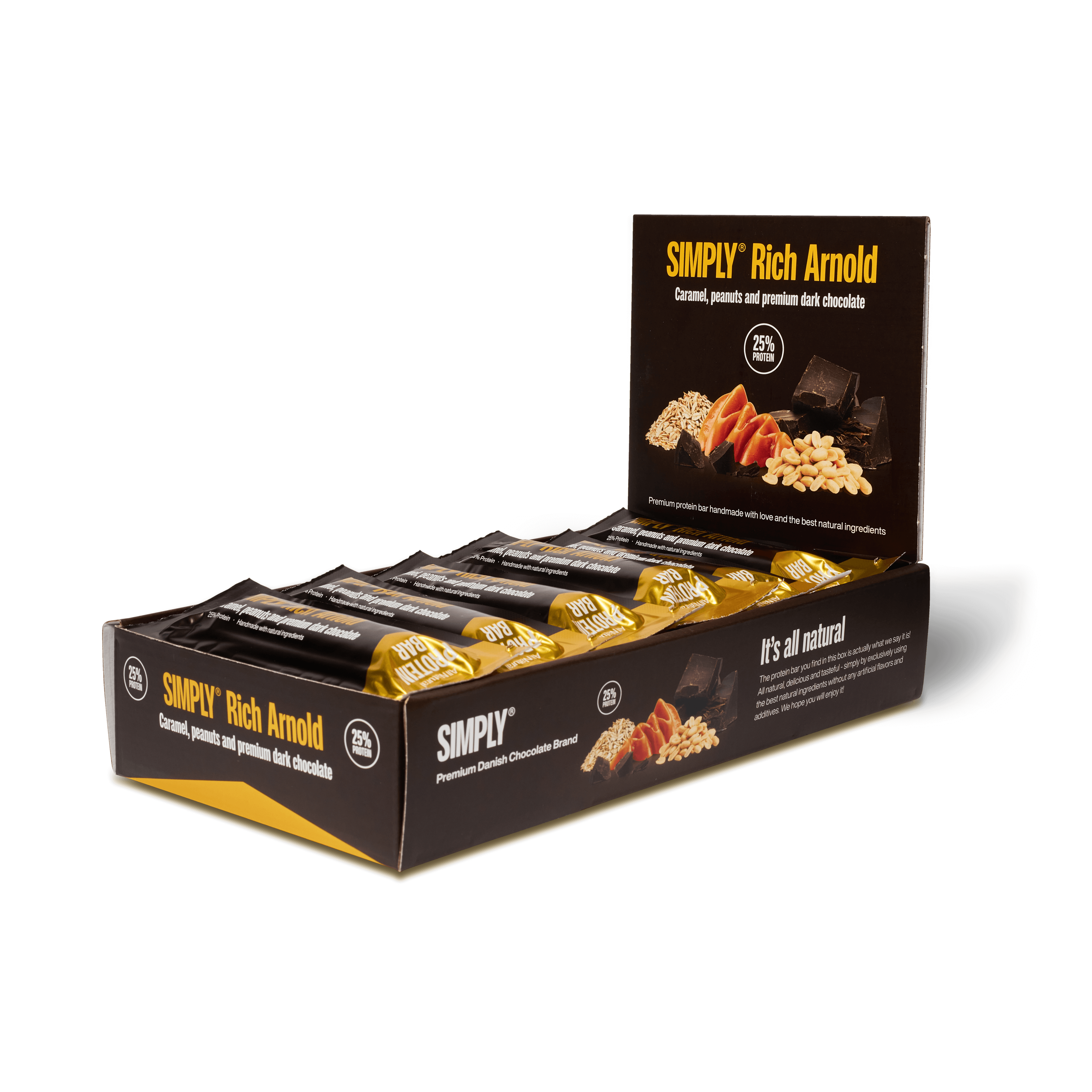 Schoko-Proteinriegel Box 15 Stück - Simply® Rich Arnold 