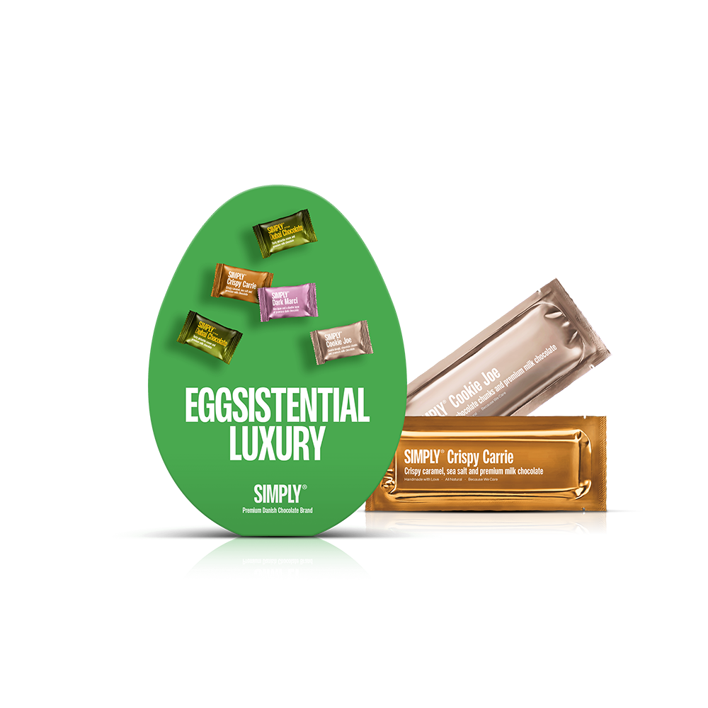 Ostereier Schokoladenbox, Eggsistential Luxus (200g)