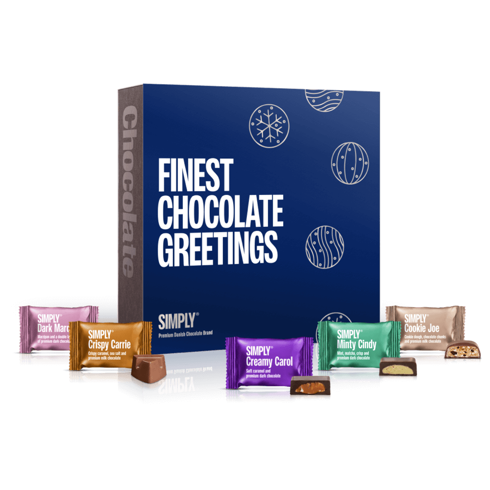 Schokoladen-Geschenkbox, 80 Stk. – Finest Chocolate Greetings