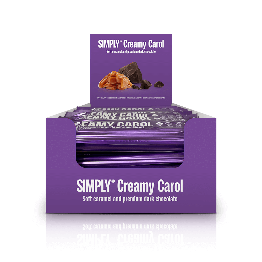 Simply® Creamy Carol | Blød karamel og premium mørk chokolade - Chocolate Bars - Simply®