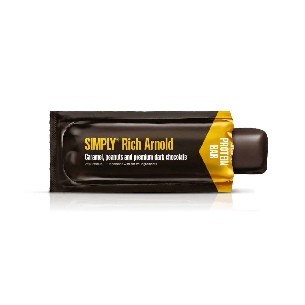 Simply® Rich Arnold Proteinbar | Karamel, peanuts og premium mørk chokolade - Protein bars - Simply®